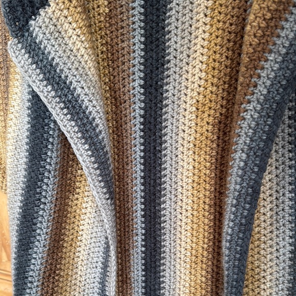 Striped Knit Open Cardigan/Vest - Picture 3 of 3